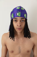 Purple Lightning Green Bear Silky Durag (Collectors Item)