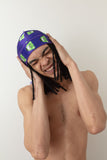 Purple Lightning Green Bear Silky Durag (Collectors Item)