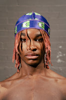 Purple Lightning Green Bear Silky Durag (Collectors Item)