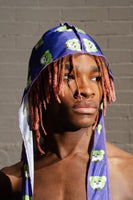 Purple Lightning Green Bear Silky Durag (Collectors Item)