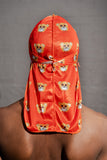 Orange Cheetah Bear Silky Durag