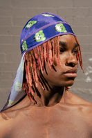 Purple Lightning Green Bear Silky Durag (Collectors Item)