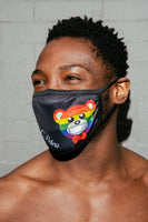 Rainbow Bear Face Mask