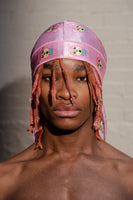 Pink Circus Bear Silky Durag